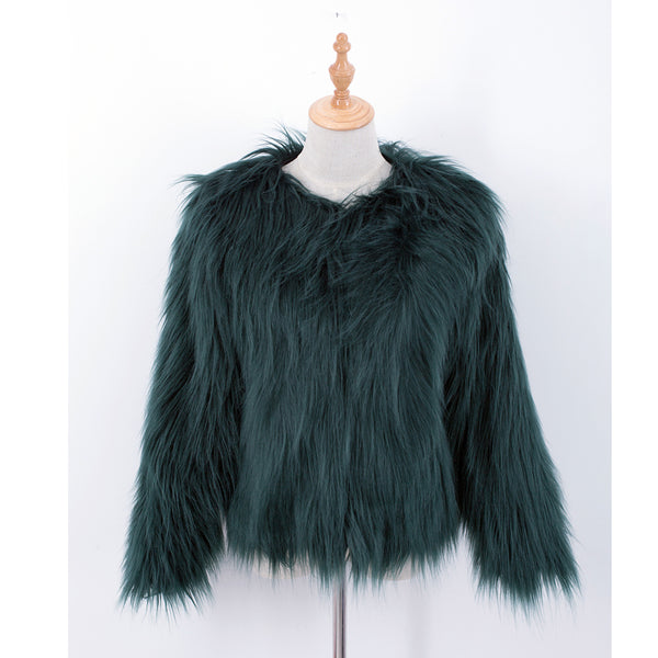 Winter Long Sleeve Fur Jacket